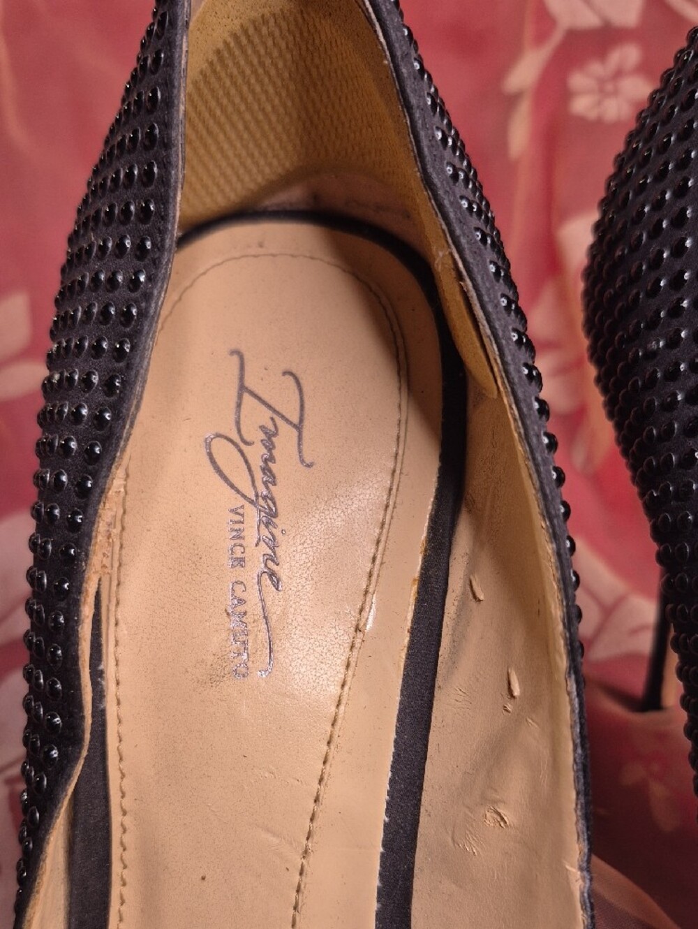 Imagine By Vince Camuto Sudded Pointed-Toe Women's Pumps in Black - Picture 8 of 11